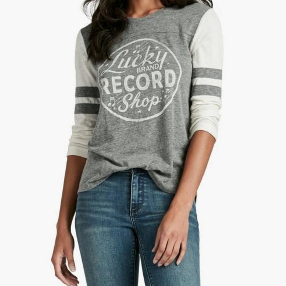 Lucky Brand 3/4 sleeve tshirt